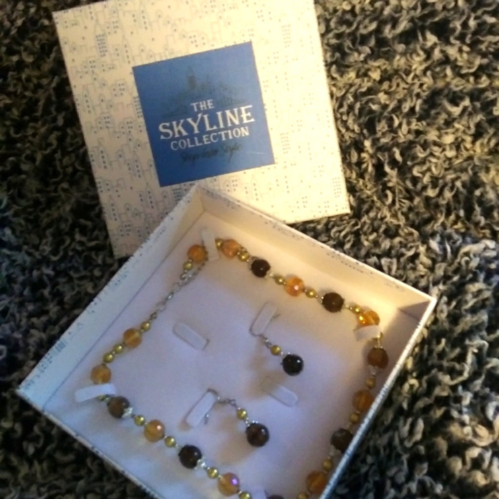 Necklace And Earring Set, "The Skyline Collection"